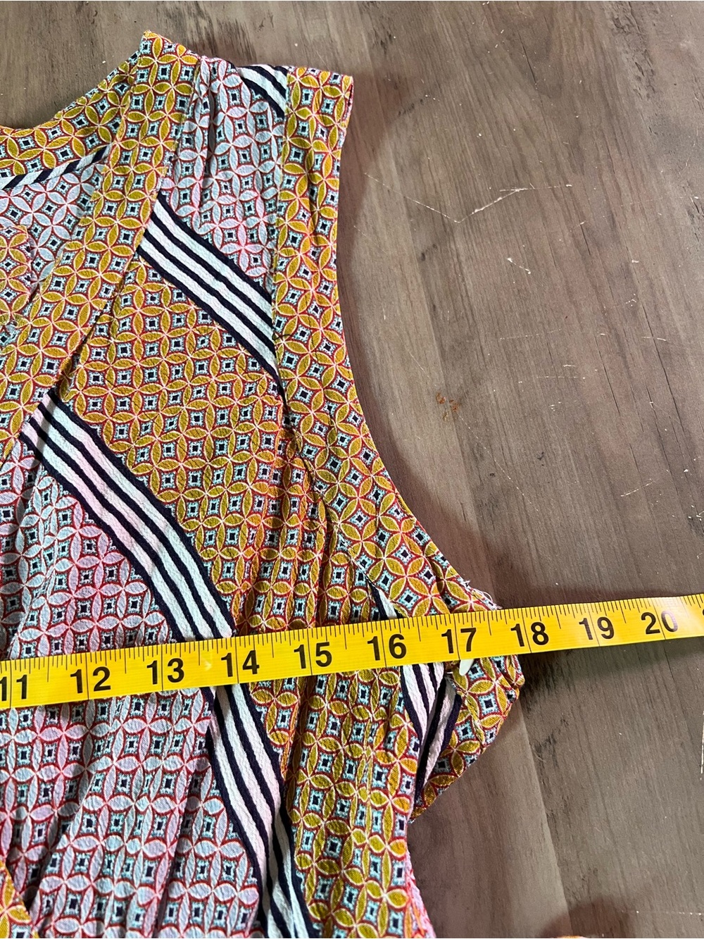 Anthropologie Maeve Carla Wrap Dress Size 14 Petite Midi Viscose Lightweight - Picture 13 of 16
